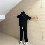 Яркая линия, черный, с флисовой подкладкой