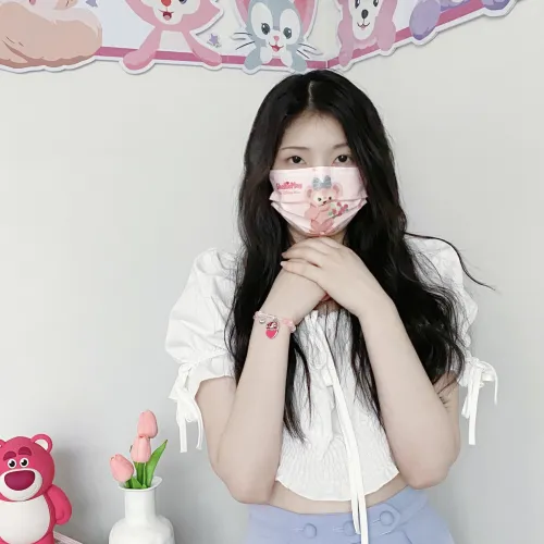 Браслет с бусинами Disney Strawberry Bear Series милый городской стиль CHIC позиционирование стиля подвеска бусины набор в подарочной коробке шнурки браслеты