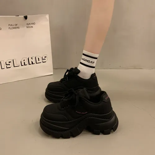 Boldi Kuki Устойчивый к истиранию Легкий Увеличивающий Высоту Низкий Топ Кроссовки с Толстой Подошвой Женские