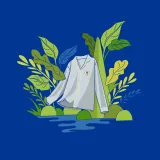 [Меланжевый и Утолщенный] Небесно-голубой