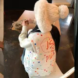 Топ с гороховым узором