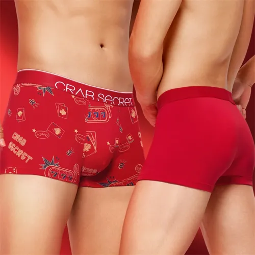 Crabsecret Трусы Мужские Подарочная Коробка OF 2 Ленты Красные