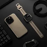 Квадратная пряжка, силикон, серо-зеленый