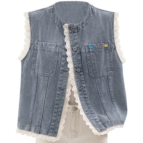 Cypress House Светло-Синие Женские Жилеты