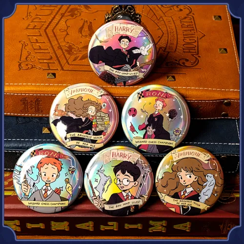 OTRAINBOW Гермиона Грейнджер Рон Уизли Magic Preppy Мерч Жестяная Blind Сумка Beancurd Значок Значки
