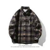 Чёрная клетка, флисовая подкладка