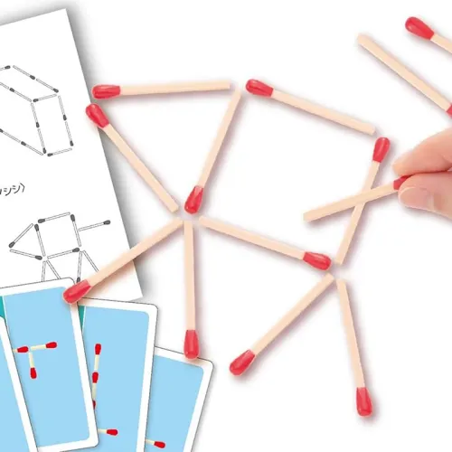 HANAYAMA Matchstick Пазл Игра Мозг-Травящий Пазл для Развития Креативности Образовательная Карта Игра Развивающие Игрушки