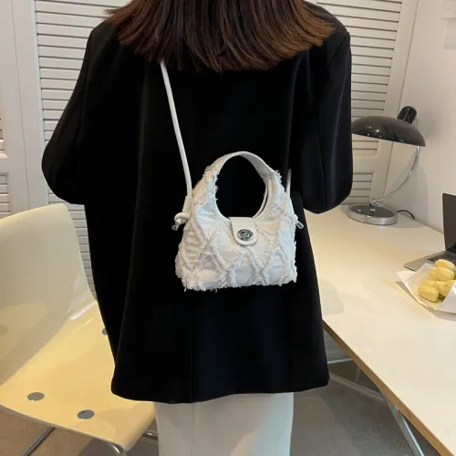 HACIN Деним Одно Плечо Сумка Стандартная Женская Черный Белый Синий Розовый