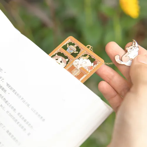 Gongtingbaobei Duobag Традиционный китайский стиль Chinese Fashion Trend Metal Cut Out Bookmark Мерч по IP