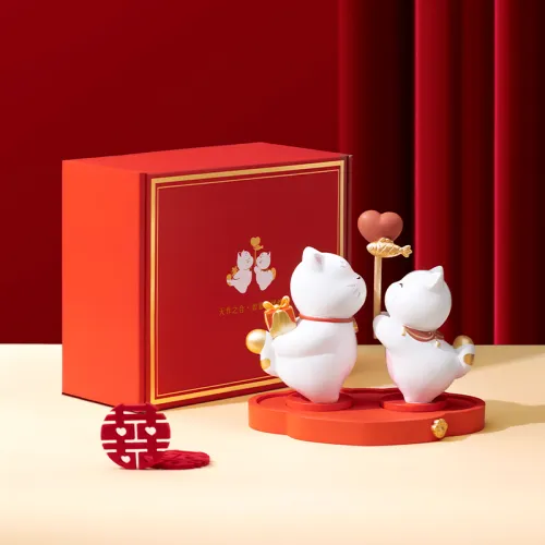 Gongtingbaobei Союз совершенный небом символ благополучия кошка милый свадебный украшение мерч по IP