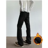 Черный с флисовой подкладкой и утолщением