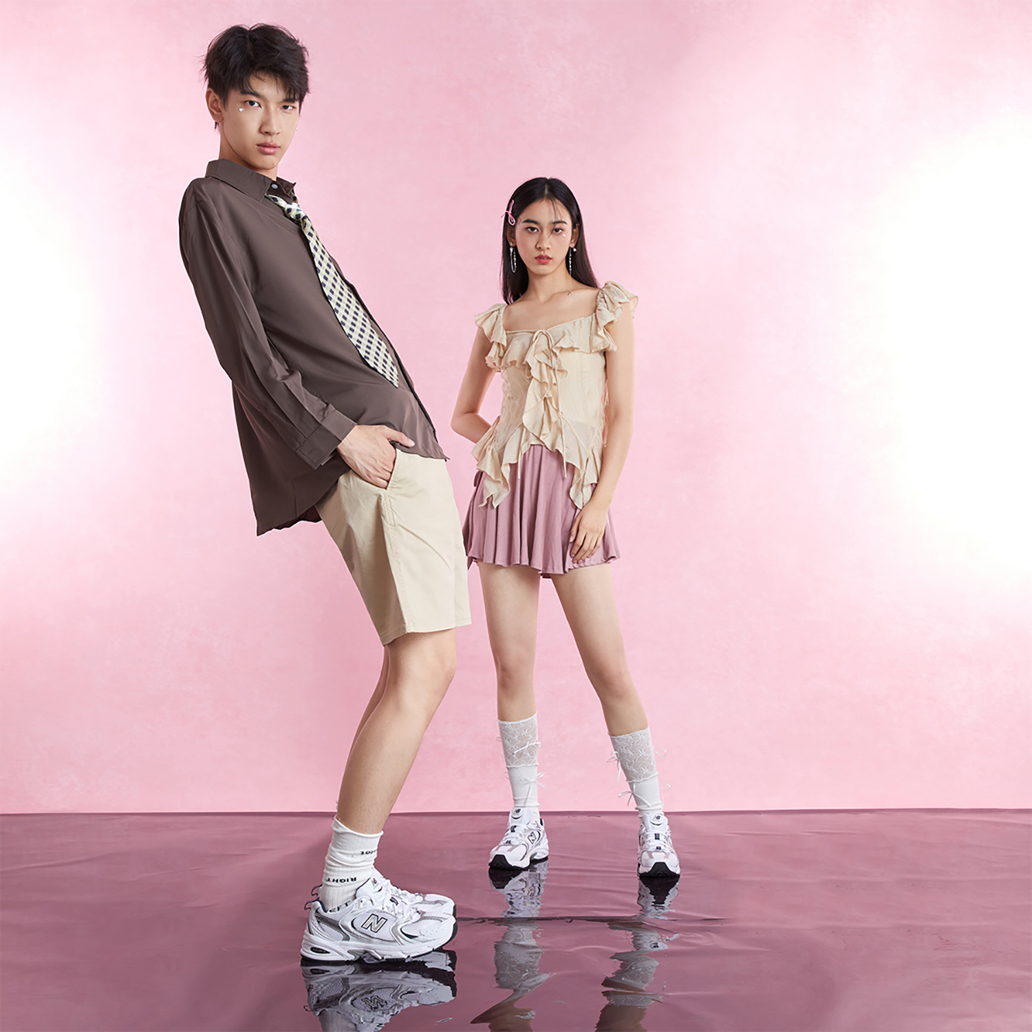 New Balance NB 530 Сетчатая ткань Текстиль Низкий топ Повседневные Городские Коммутатор Беговые кроссовки Унисекс — фото 8