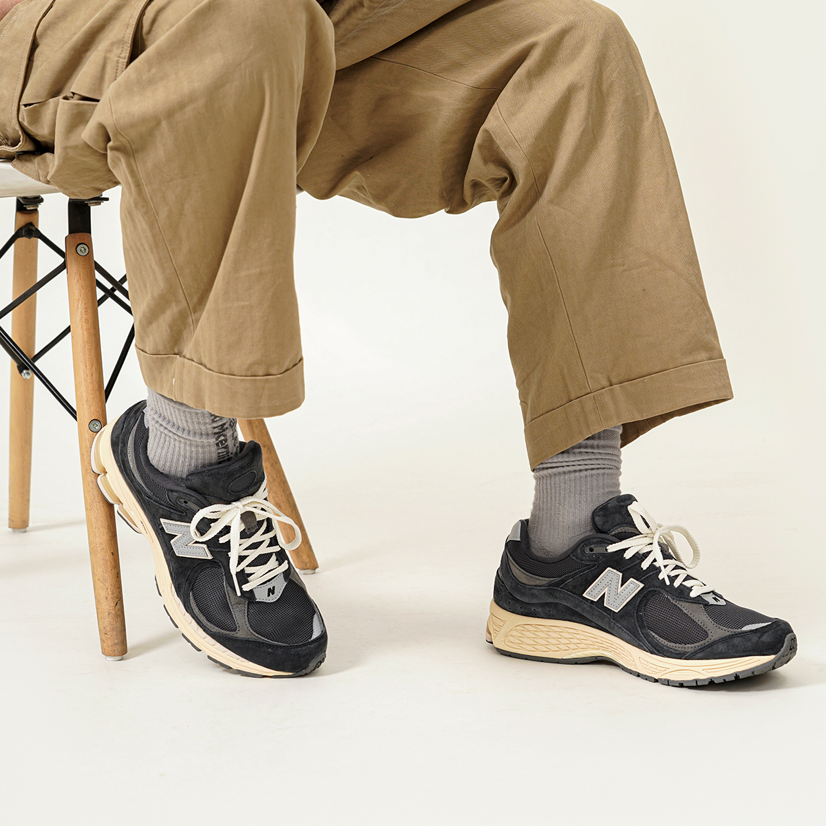 New Balance NB 2002R Повседневные Городские Коммутатор Беговые Кроссовки Унисекс Серый Угольный