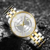 Золотой белый циферблат [в комплекте с оригинальным ремешком]