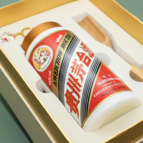 Xiaomao x MOUTAI Еще один Scenic Товар MOUTAI Переработанная бутылка вина Чай Pot Мерч по IP