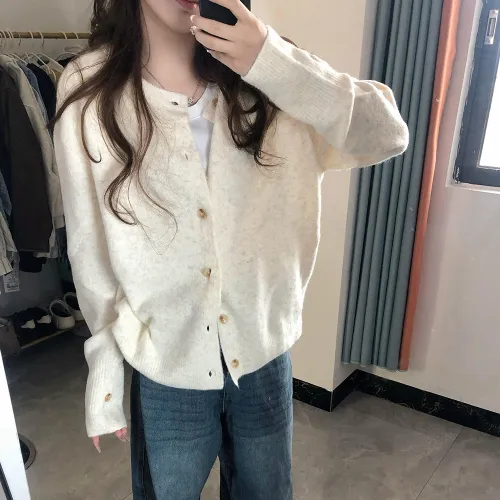 MUCCHIC Экрю Женская Трикотажная