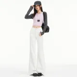 Экрю Брюки с Флисовой Подкладкой