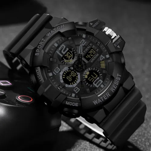 FOCEWALK Dark Armor Collection Gift Box Set с точным отсчетом времени Электронный механизм Часы Мужские часы