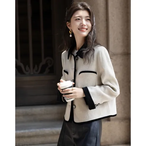 Dme Creamy Apricot Women's Coat Dme Кремовый Абрикос Женский Пальто