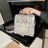 Серебряная сумка для покупок