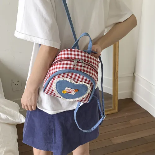 Xuan Xi Холст Рюкзак Стандартный Женский Розовый