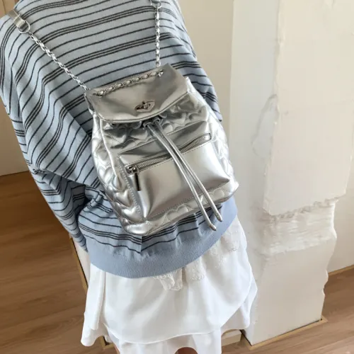 Xuan Xi ПУ (полиуретан) Рюкзак Женская Серебряный Черный Белый Розовый Красный Желтый