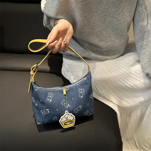 Xuan Xi Деним Сумка через плечо Женская Светло-синяя Темно-синяя