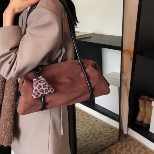 LETOO ПУ (полиуретан) Сумка через плечо Маленькая Женская Кофейно-коричневый Черный