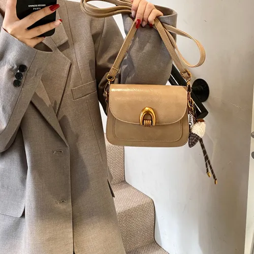 LETOO ПУ (полиуретан) Сумка через плечо Женская Кофейная Красная Черная Хаки