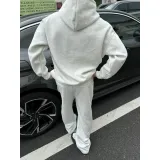 Бело-серый вереск, флисовая подкладка