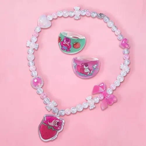 Disney Лотсо DIY Handmade Коробка Браслет с бусинами и Брелок Набор Игрушек