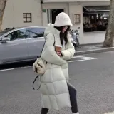 Зеленый хлопковый пуховик