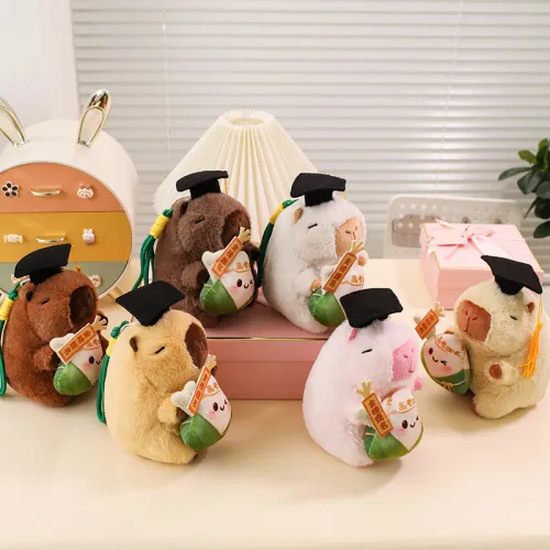 Mr. Toy Cute Healing Plush Doctor Capybara Куклы Plush Pendant 19cm Рекомендуемая высота