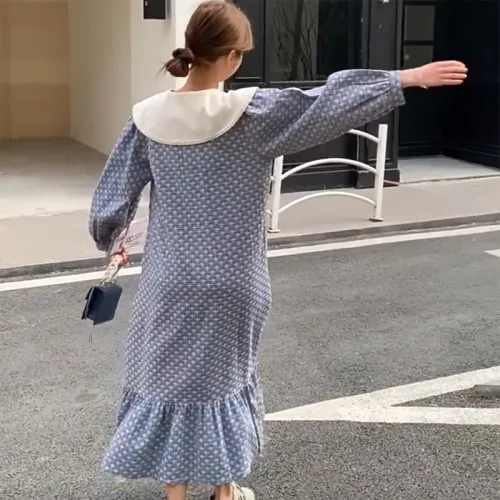 Pure Shimane Цвет изображения Женские Длинные Платья с Рукавами