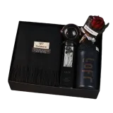 Starlight ❤️ Шарф + Утепленный размер бюстгальтера + Тепловые перчатки + Крем для рук + Букет + Коробка