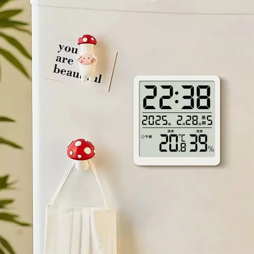 HENSE Electronic Механизм ABS Будильник Унисекс Белый HA3702