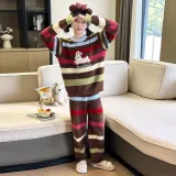 Кофейный, многоцветный, полосы, одежда, наборы