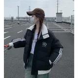 Черный хлопковый пуховик