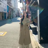 Кофейный зеленый длинный