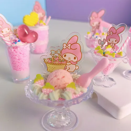 YIW Sanrio Family Креативный DIY Dessert Twister Fun Lucky Полный комплект OF 6 шт
