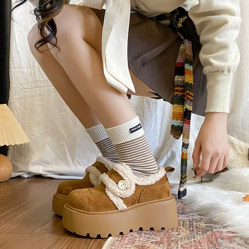 OLIDIK Хлопок Обувь MID Топ Женский