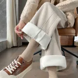 Экрю (с флисовой подкладкой, длина до щиколотки)