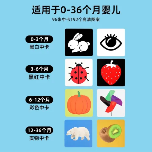 BEITAMAN Многоцветная карта карта для стимуляции зрения развивающие игрушки