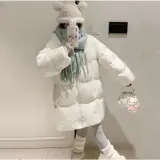 Белая хлопковый пуховик