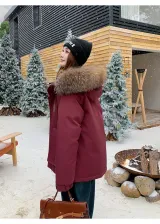 Ангора Красный (Экологичный меховой воротник)