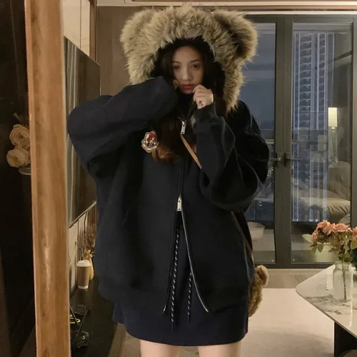 MORii Темно-синие Женские Свитшоты