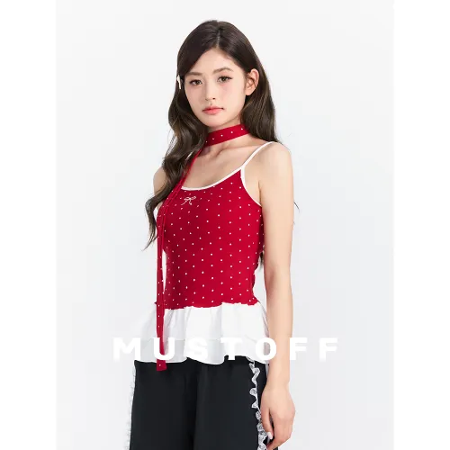 MUSTOFF Red Женские Камисоли