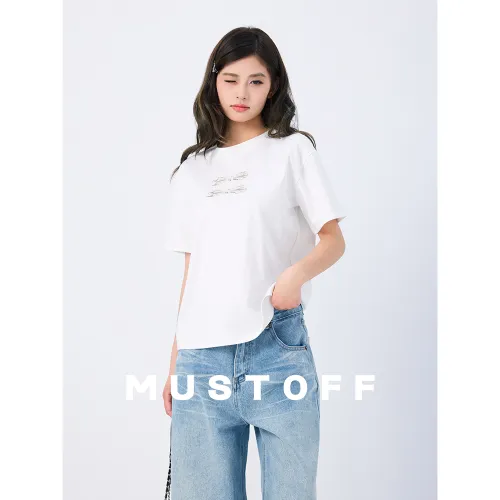 MUSTOFF Белые Женские Футболки