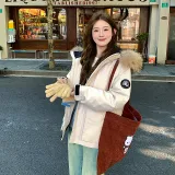 Экрю Хлопковый пуховик