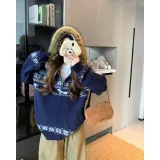 Темно-синий топ